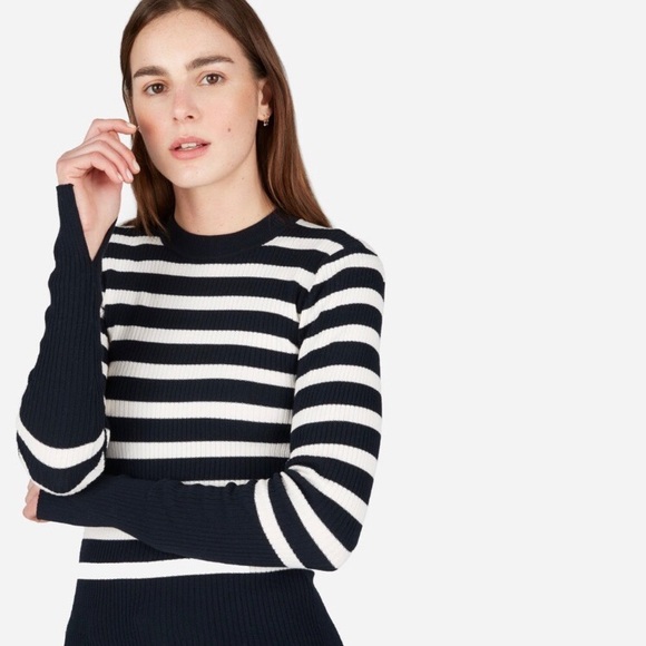 Everlane Striped Crew Neck Sweater - Picture 2 of 8